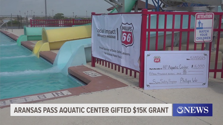 Aransas Pass Aquatic Center gifted $15,000 grant
