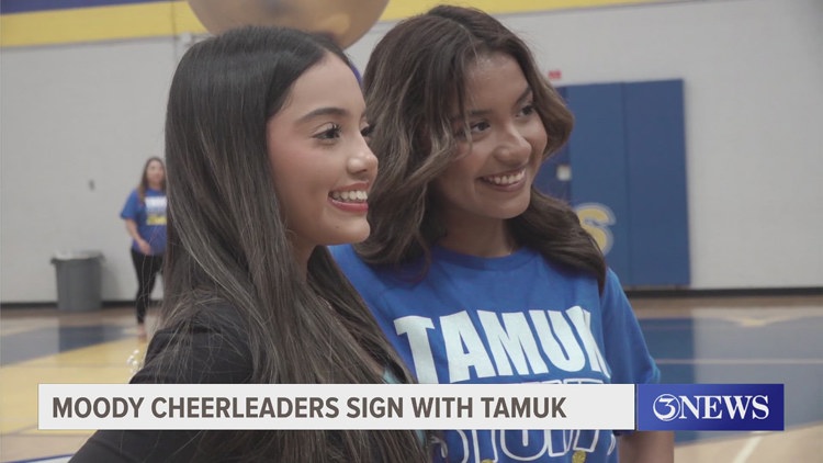 From Trojans to Javelinas: two Moody High cheerleaders sign with A&M Kingsville