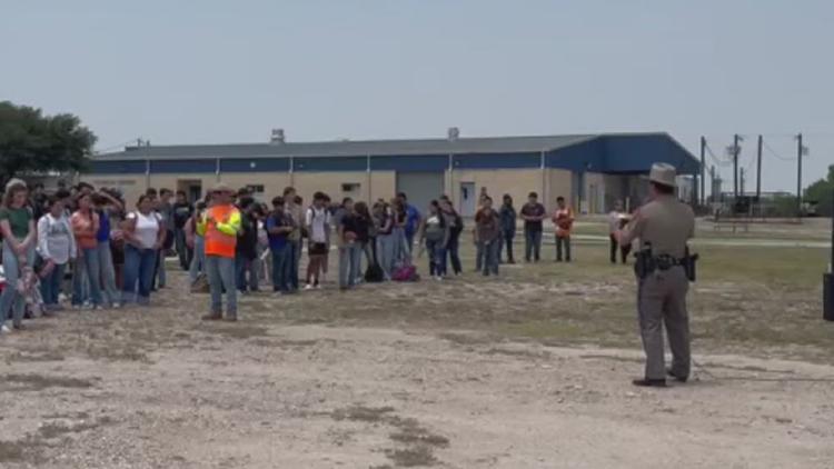 'Don't drink and drive' | Freer High School students witness mock crash on campus