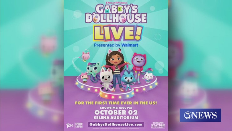 Gabby's Dollhouse Live! scheduled to come to Selena Auditorium in October
