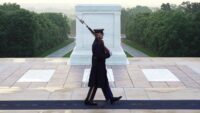 For 1 sentinel, a final walk at Arlington's Tomb of the Unknown Soldier