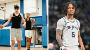 Spurs' Wembanyama works out with 2025 NBA Draft prospect Maxime Raynaud; Stephon Castle working with 'The Guard Whisperer'