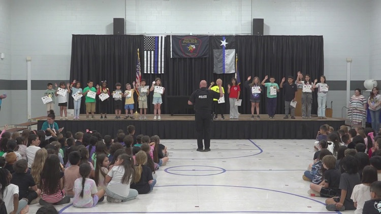 18 Ireland Elementary students in Odessa sworn in as junior officers