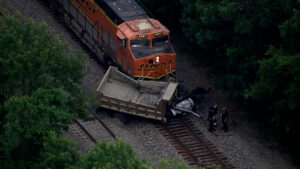 Train drags truck after deadly crash near FM 762 at FM 2759 in Fort Bend County