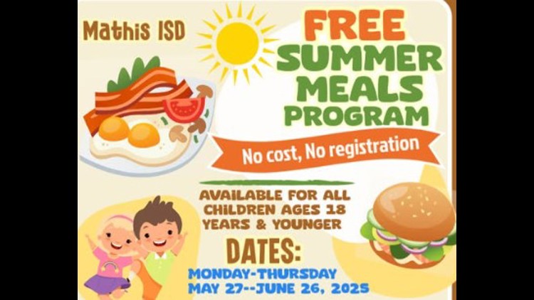 Mathis ISD to offer free summer meals