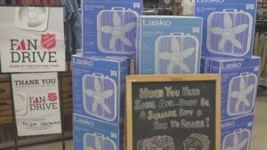 With rising temperatures, Salvation Army, Westlake Ace Hardware host fan drive