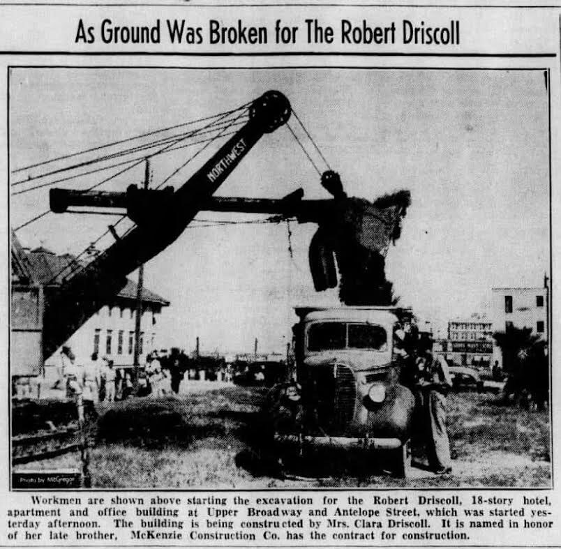 The Robert Driscoll 1 groundbreaking 1939